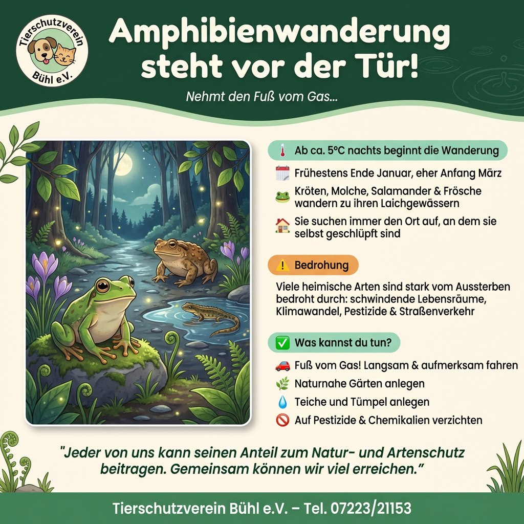 Amphibienwanderung steht vor Tür 